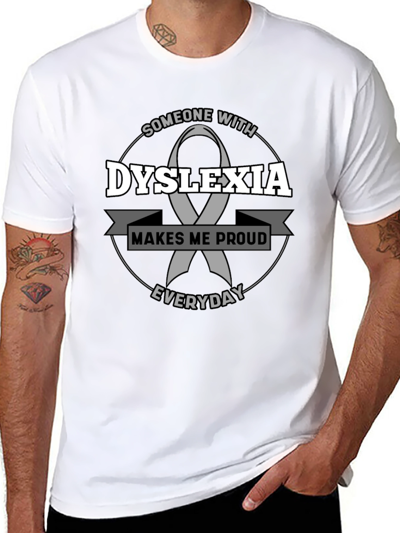 Dyslexia Awareness T-Shirt - Makes Me Proud