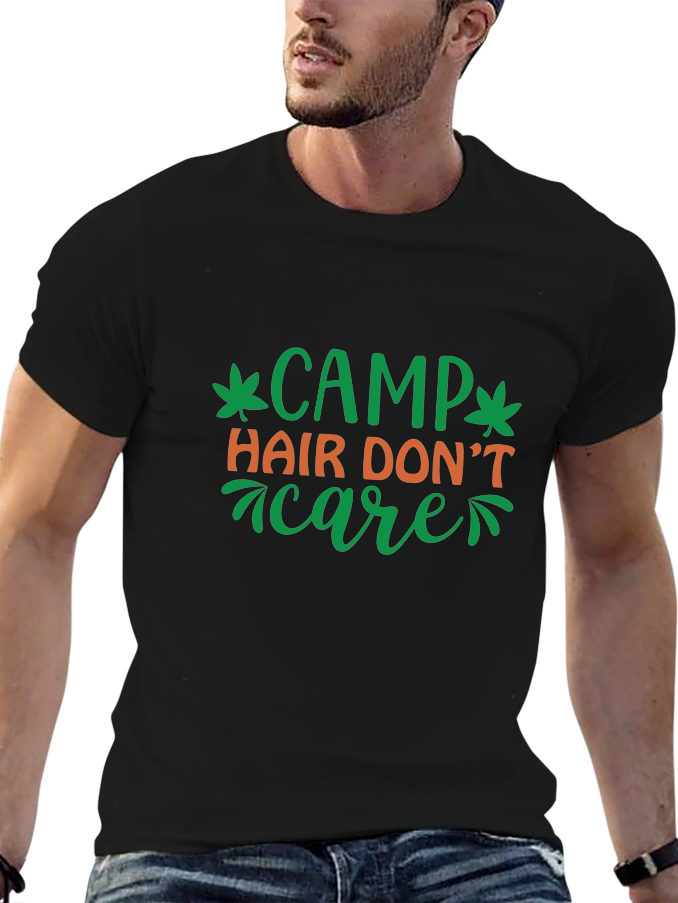 Camp Hair Dont Care Graphic T-Shirt