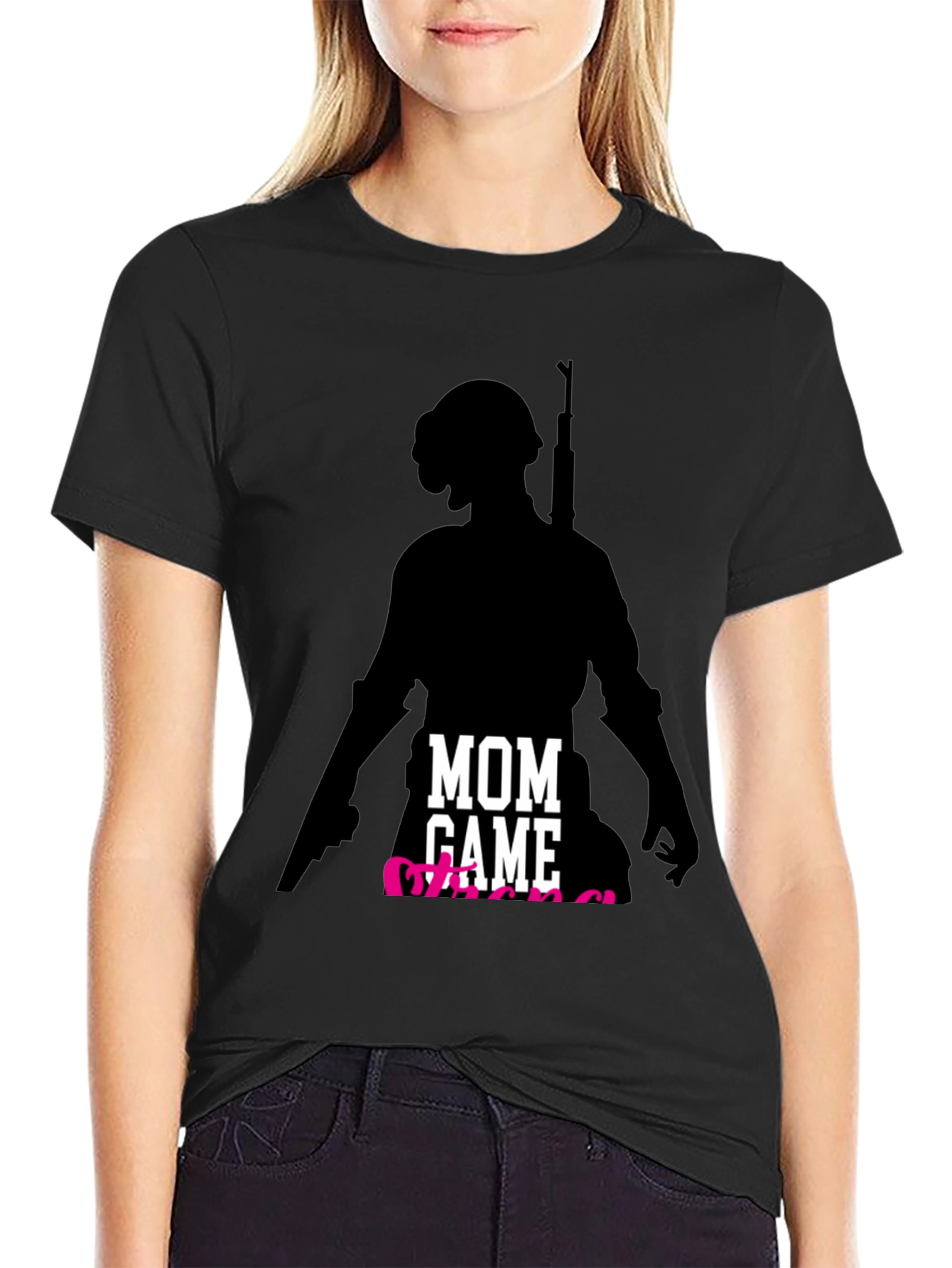 Mom Gamer T-Shirt - Player Silhouette