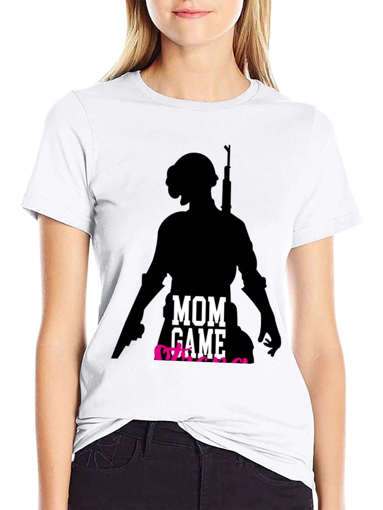 Mom Gamer T-Shirt - Player Silhouette