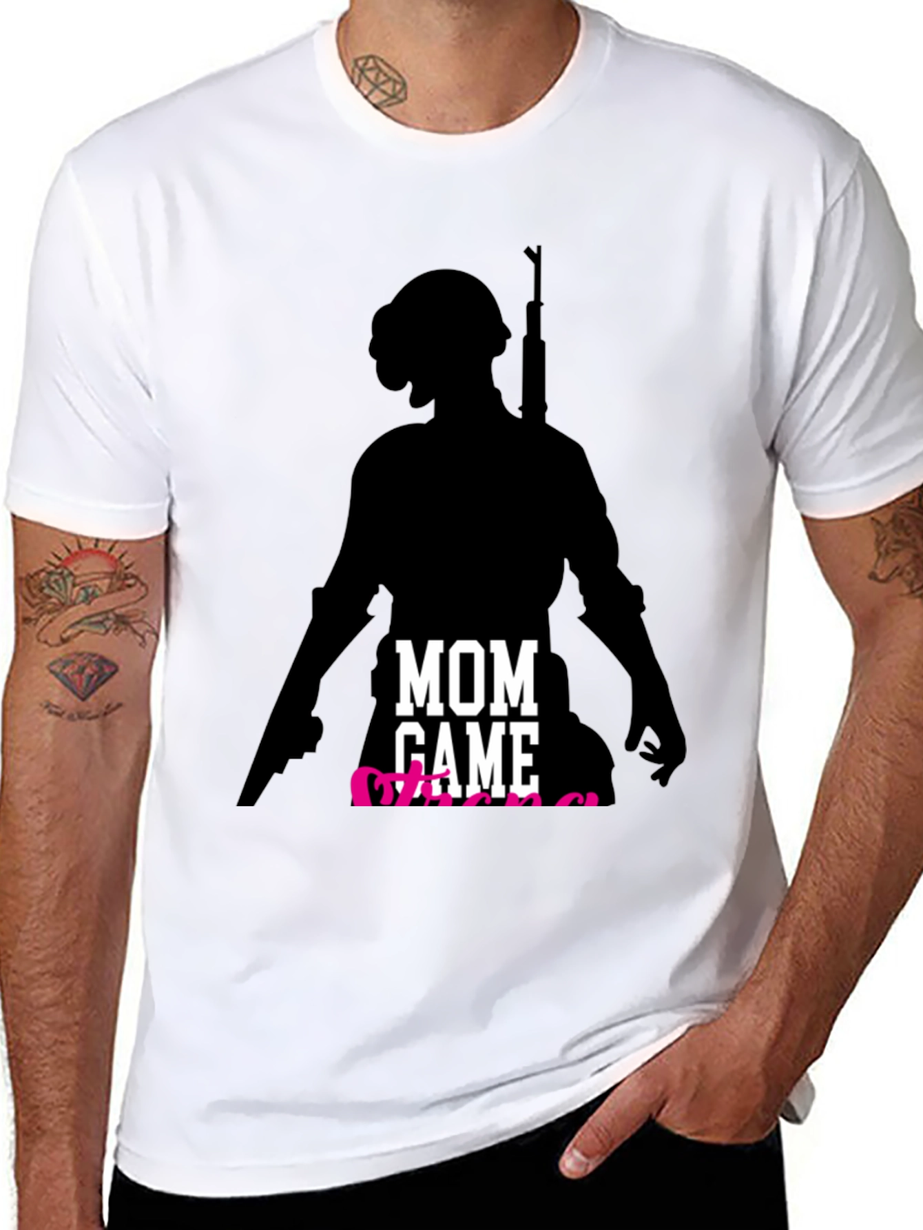 Mom Gamer T-Shirt - Player Silhouette