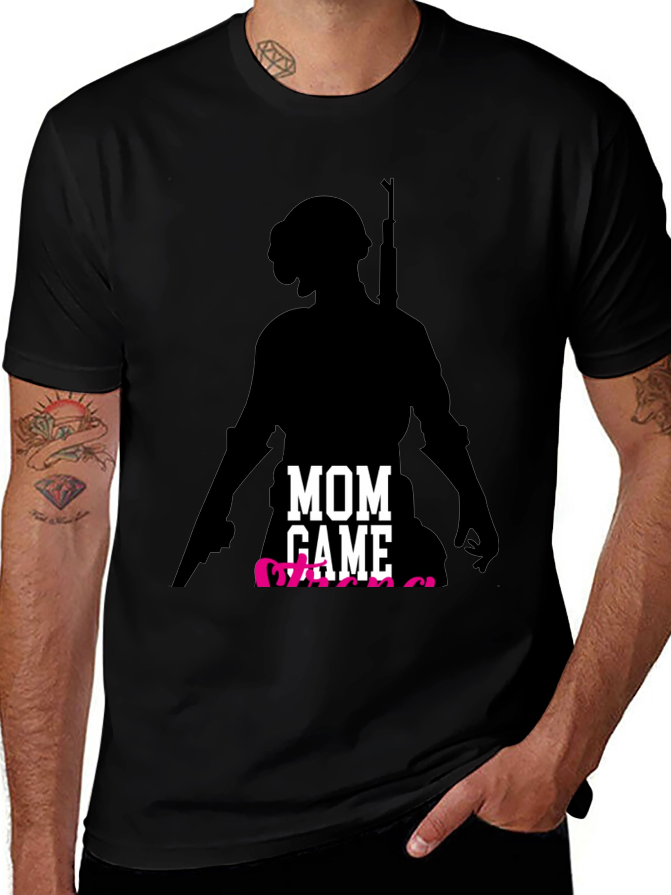 Mom Gamer T-Shirt - Player Silhouette