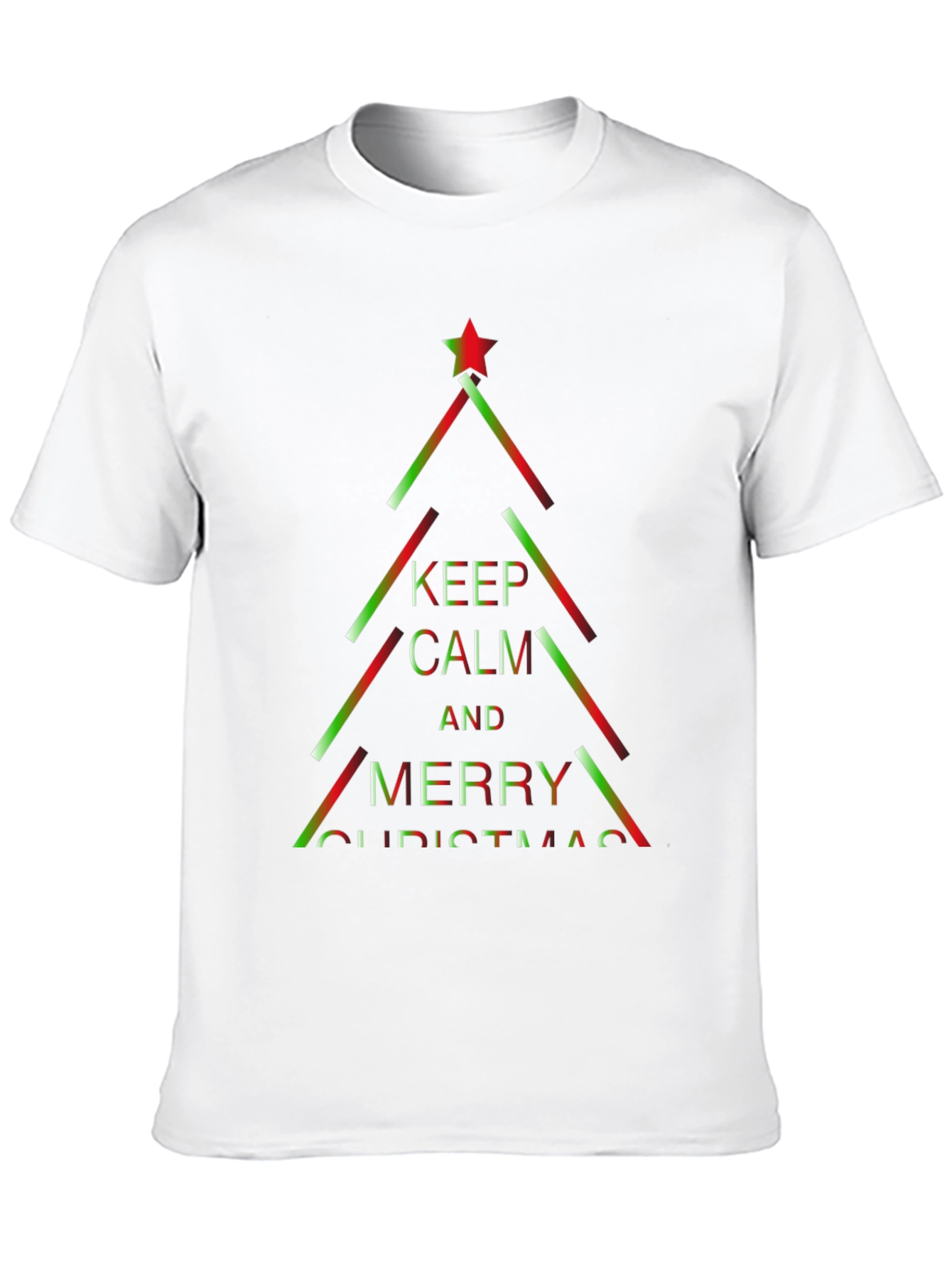 Festive Christmas Tree Graphic T-Shirt