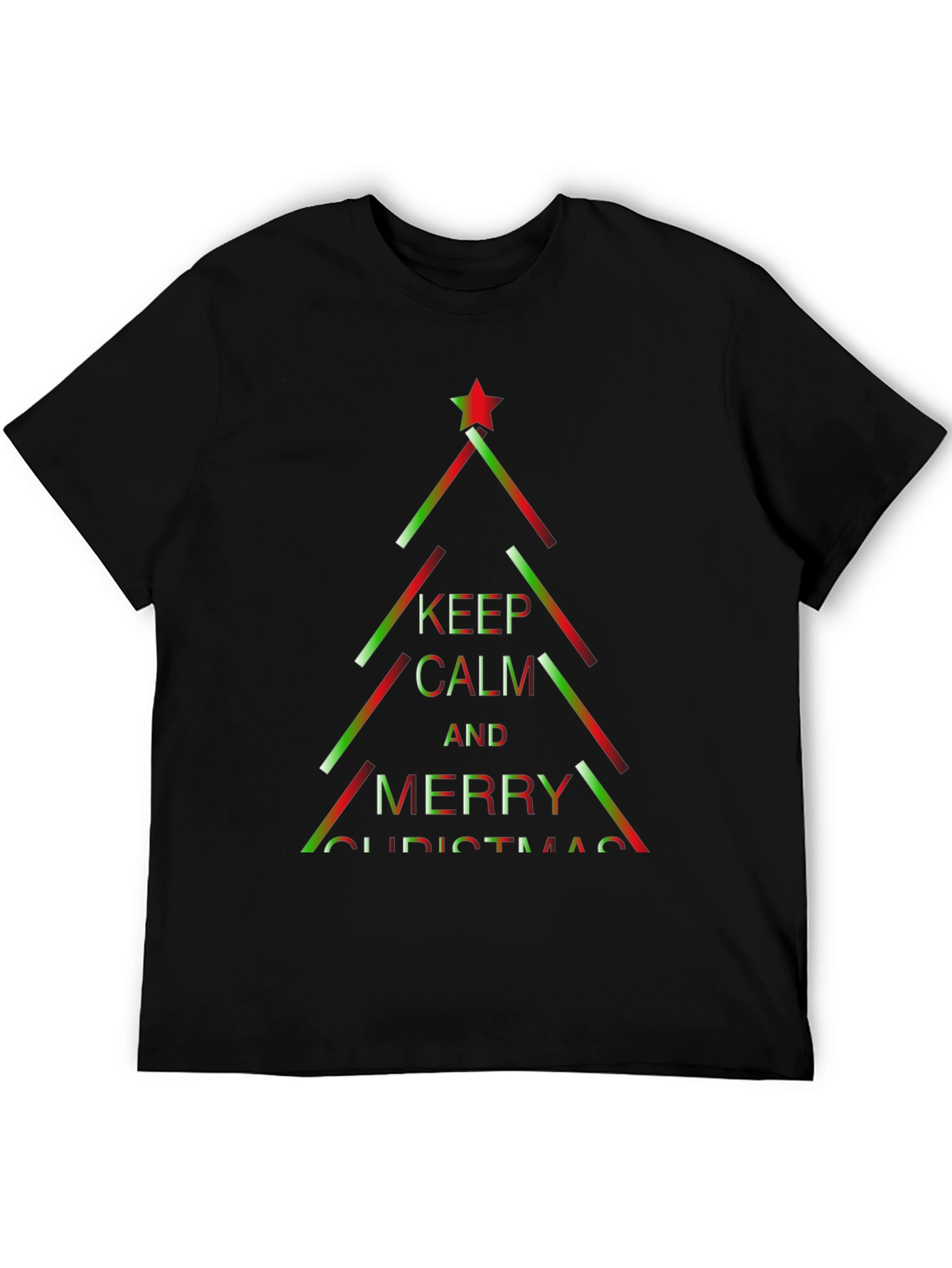 Festive Christmas Tree Graphic T-Shirt