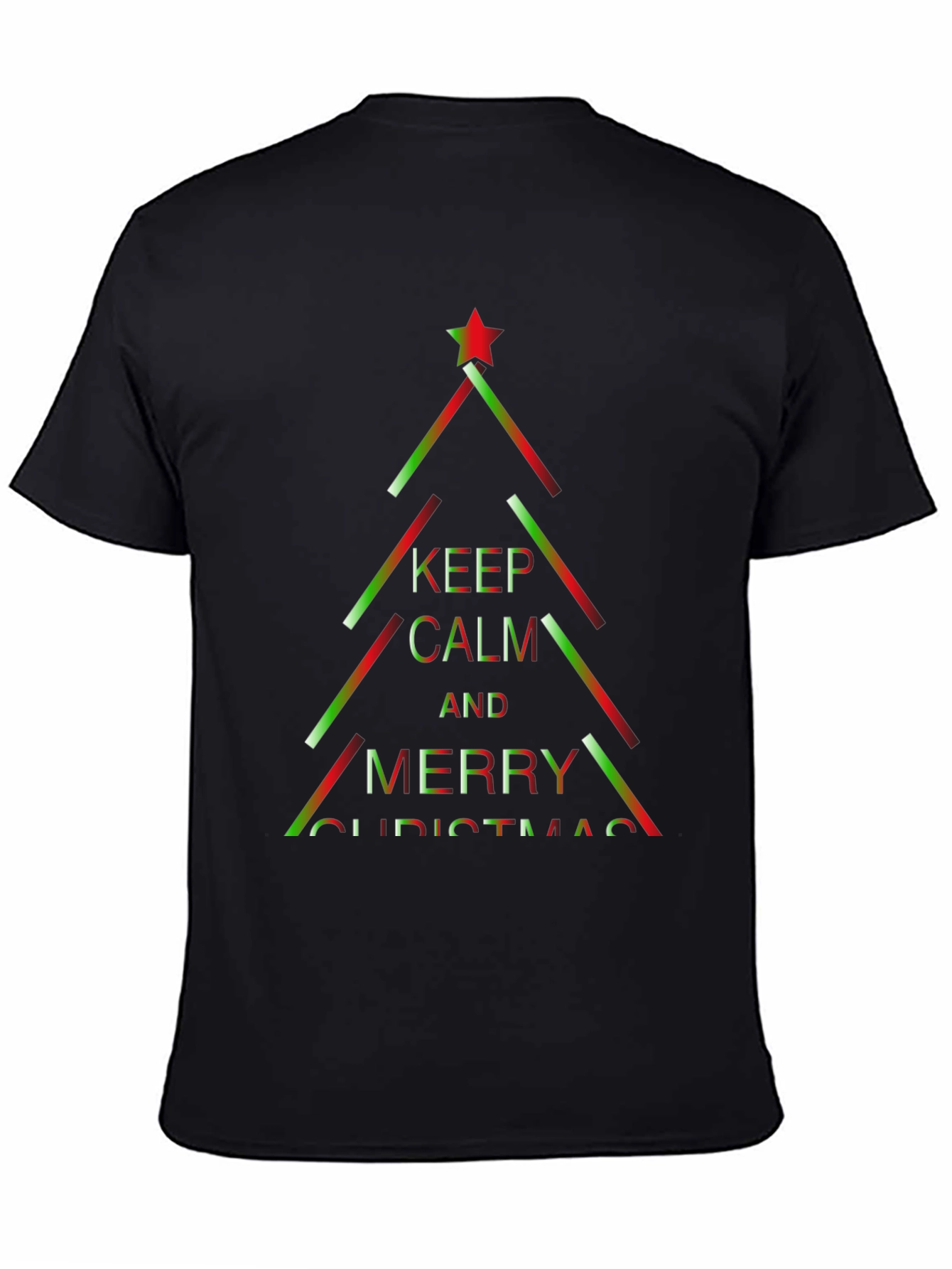Festive Christmas Tree Graphic T-Shirt