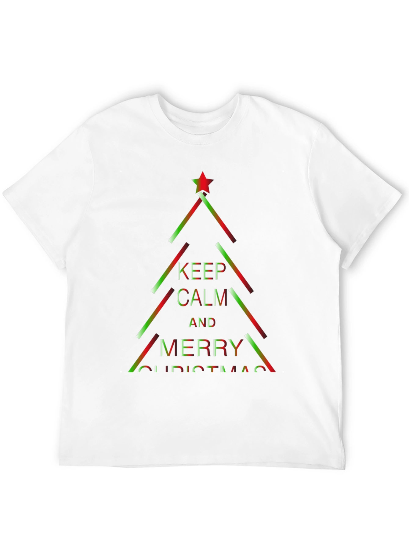 Festive Christmas Tree Graphic T-Shirt