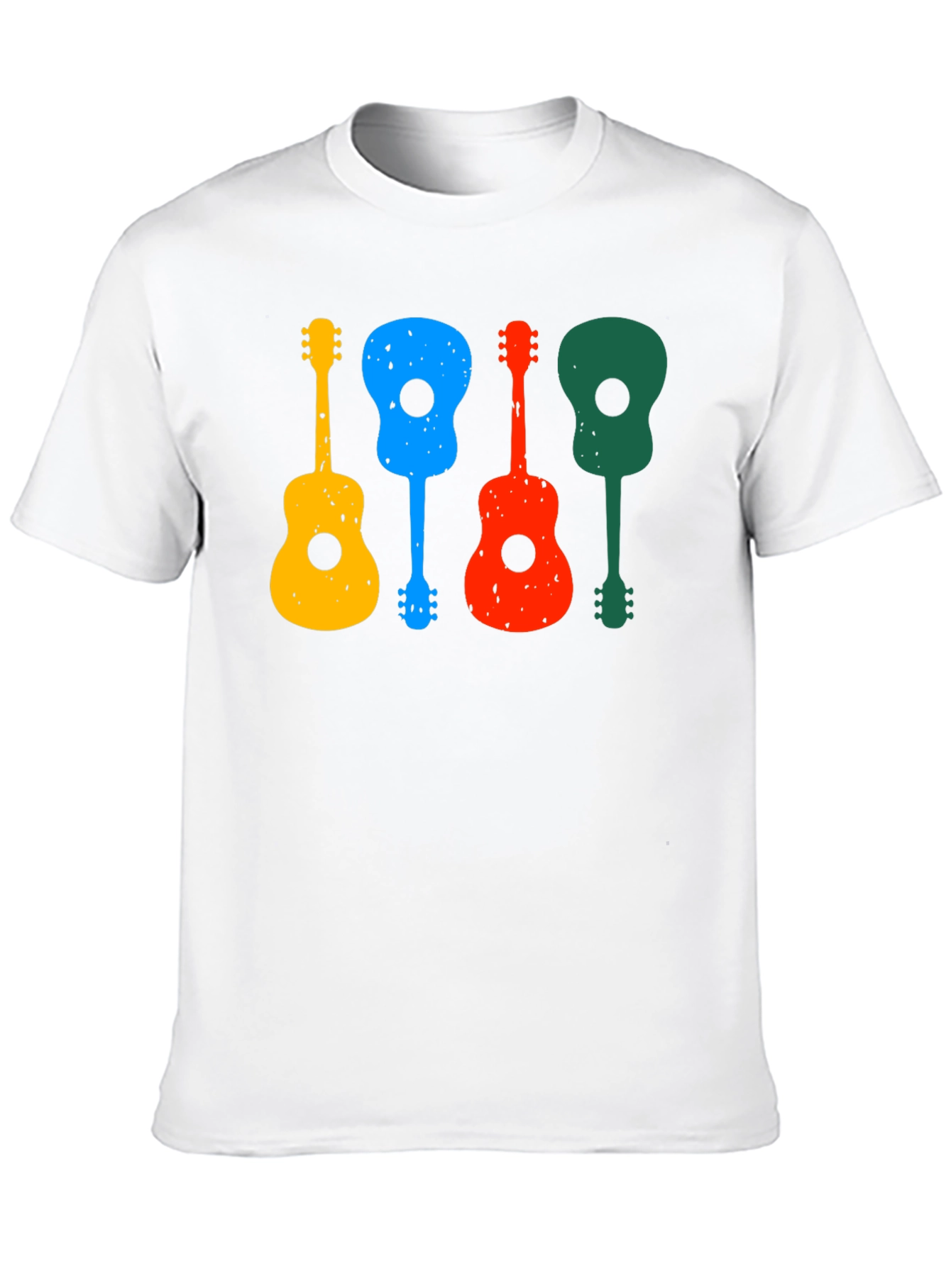 Colorful Guitars Black T-Shirt