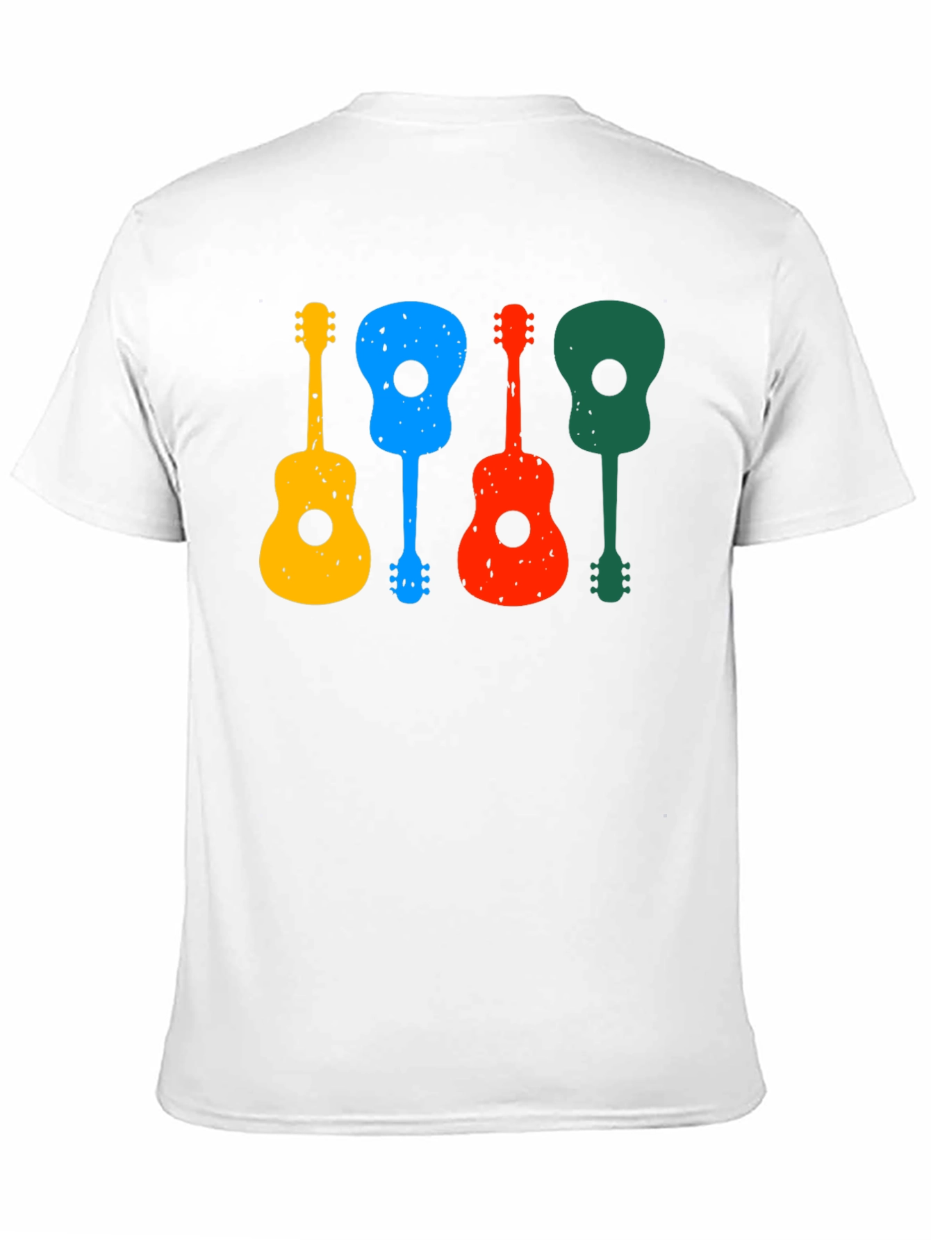 Colorful Guitars Black T-Shirt