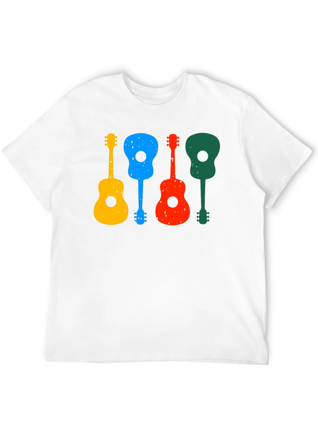Colorful Guitars Black T-Shirt