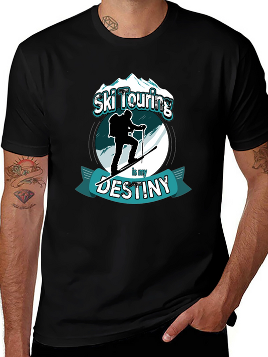 Ski Touring Destiny T-Shirt Black Graphic Tee