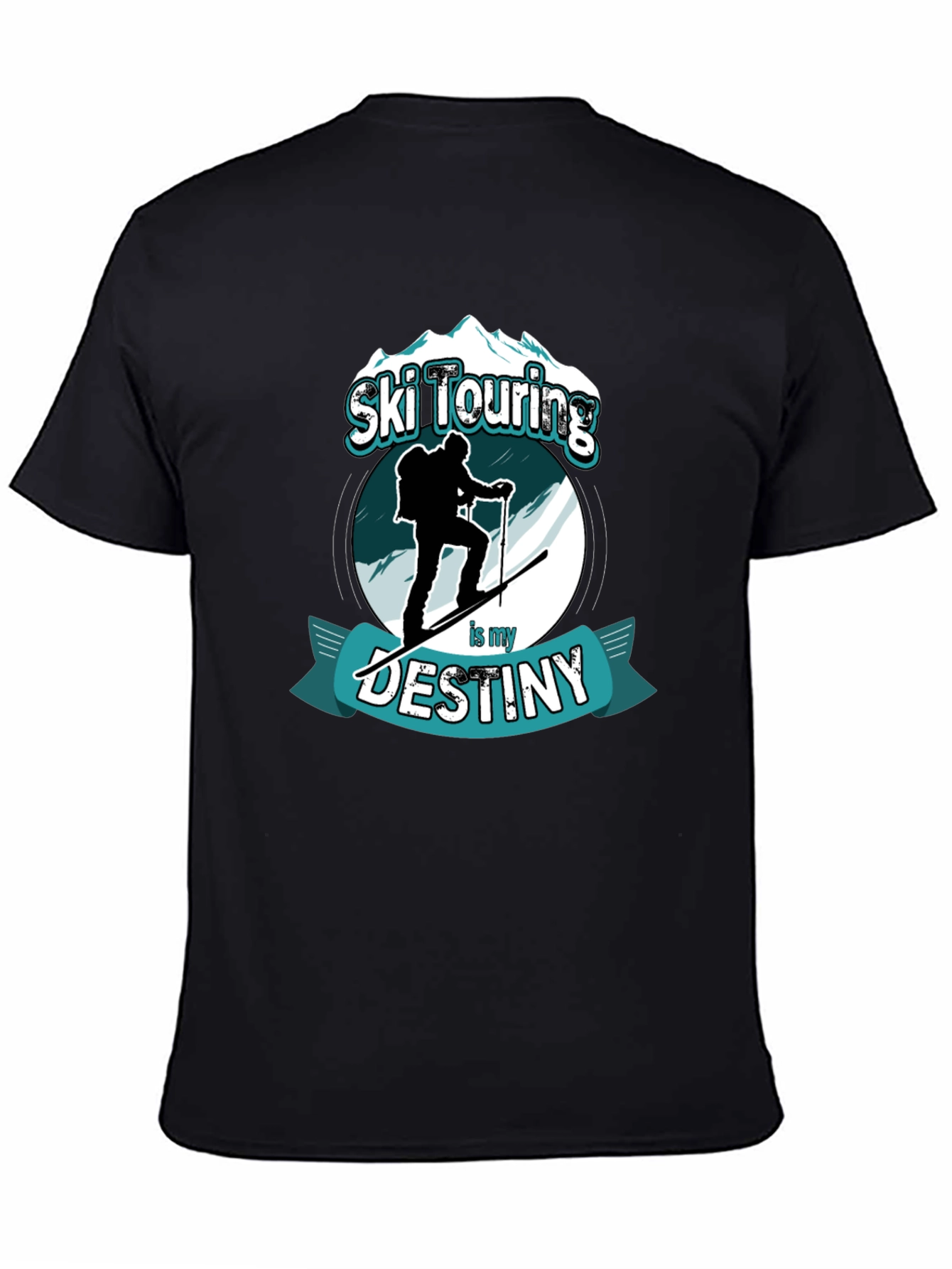 Ski Touring Destiny T-Shirt Black Graphic Tee