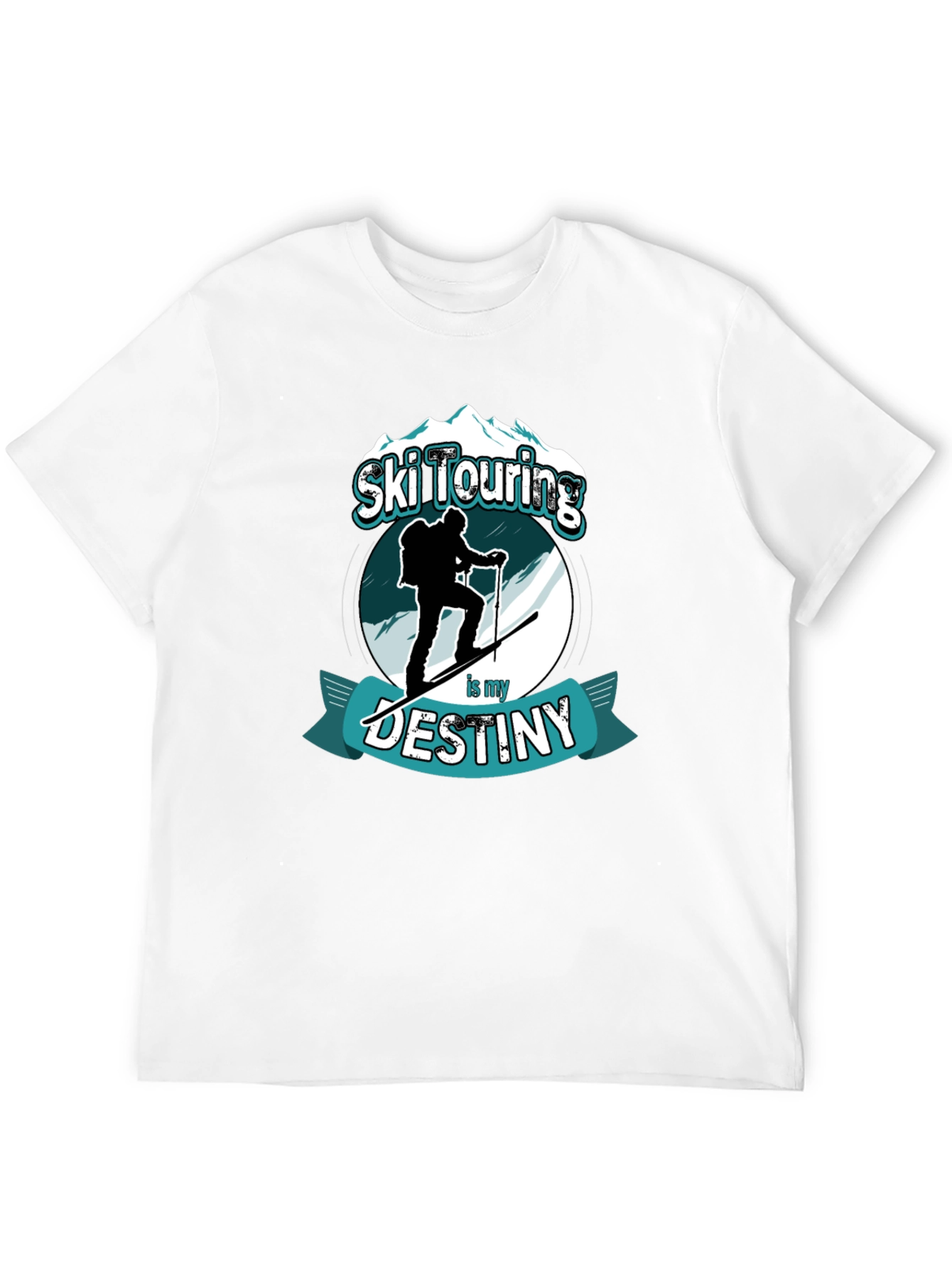 Ski Touring Destiny T-Shirt Black Graphic Tee
