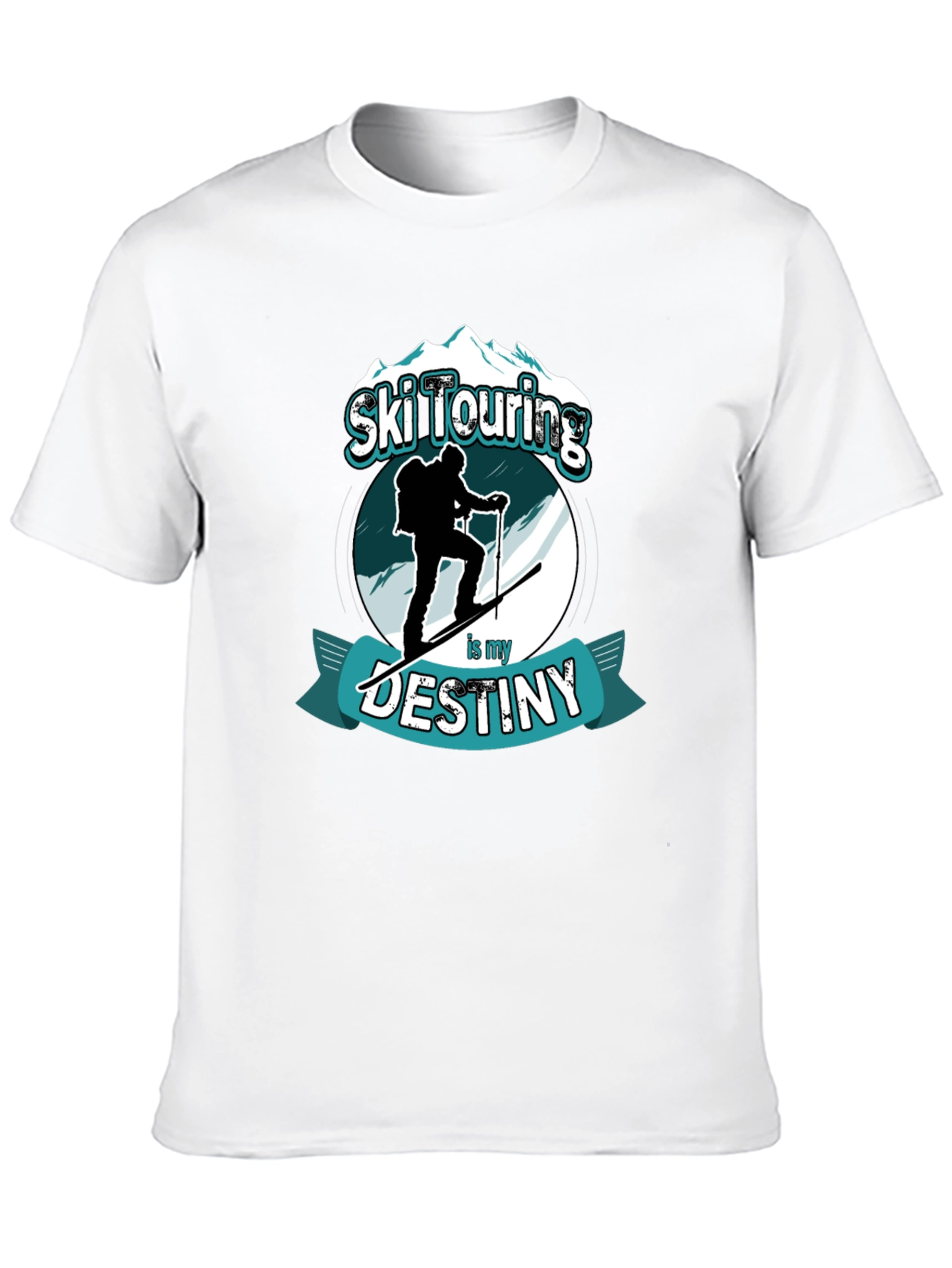 Ski Touring Destiny T-Shirt Black Graphic Tee
