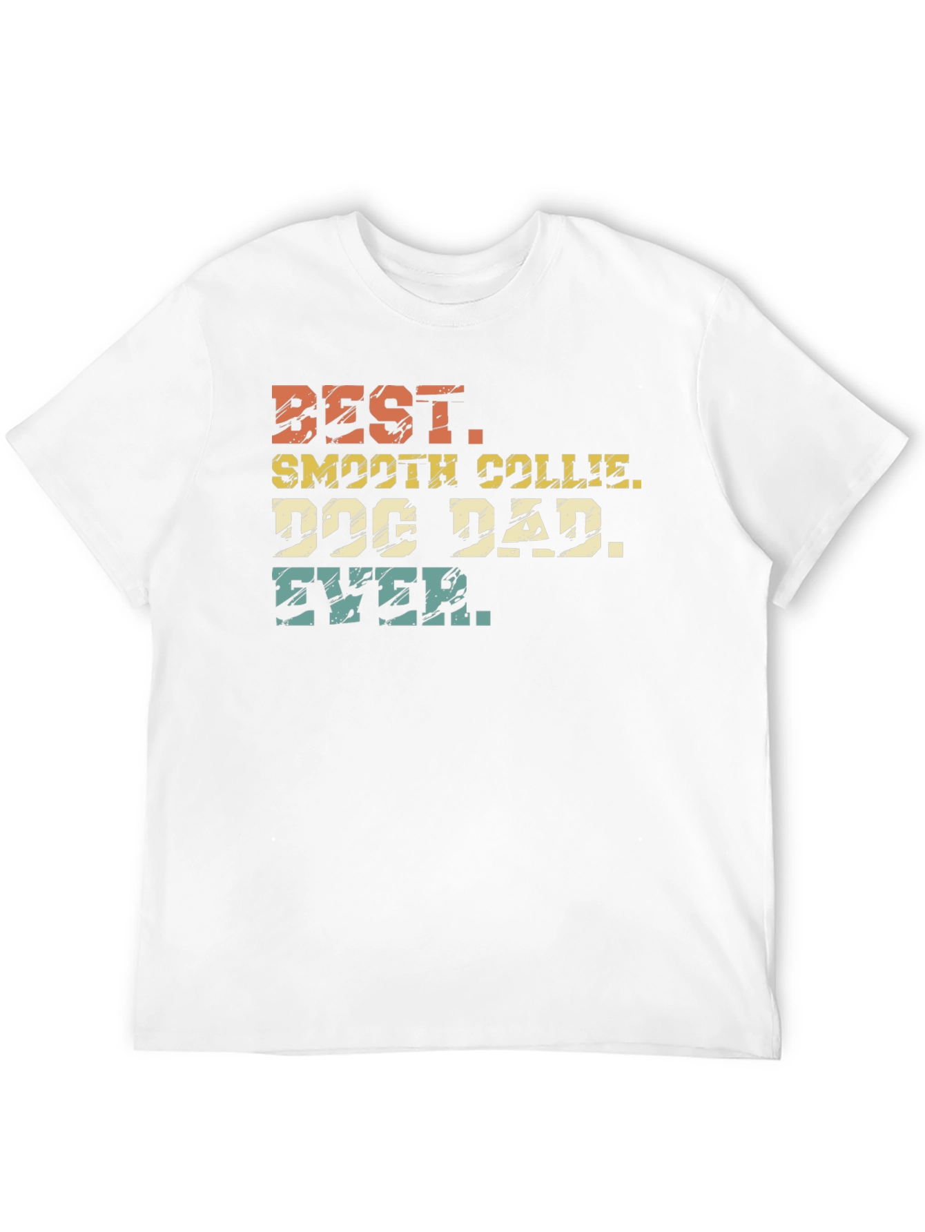 Best Smooth Collie Dog Dad Ever Black T-Shirt