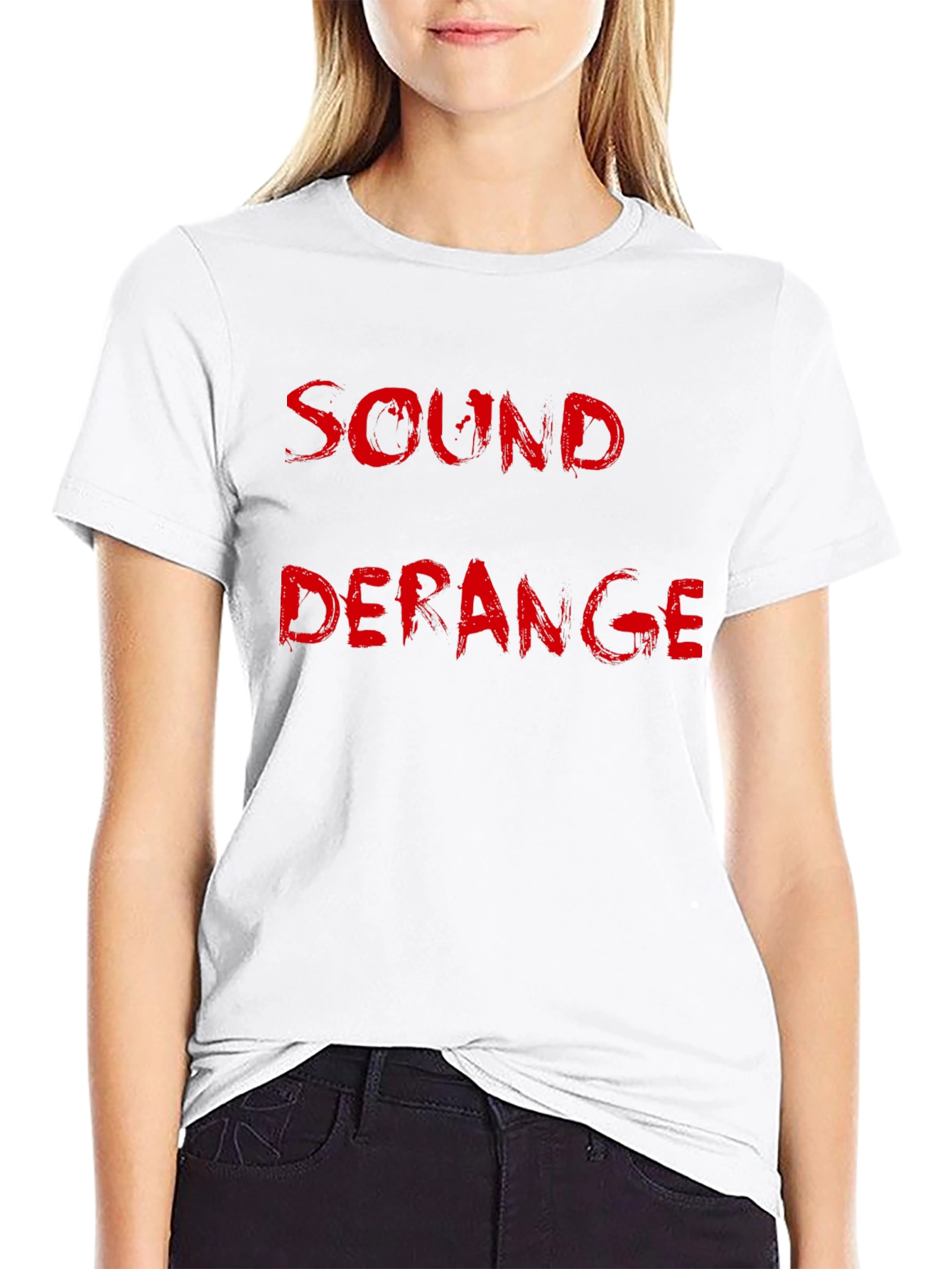 Sound Deranged Black Cotton Graphic Tee