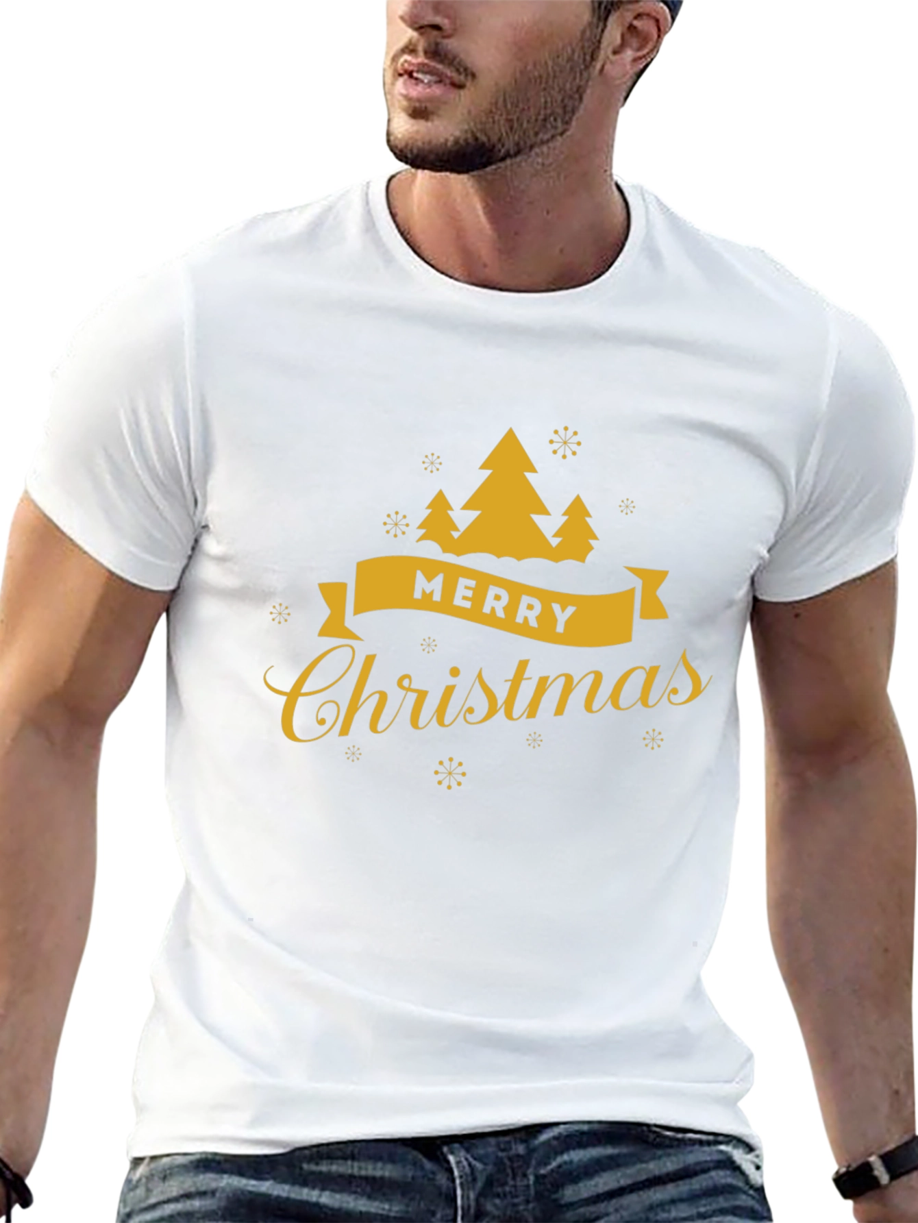 Merry Christmas Tree Graphic Tee