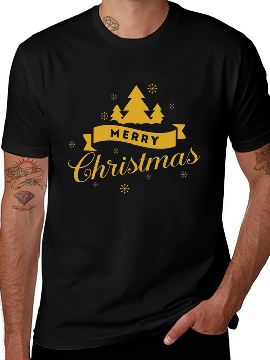 Merry Christmas Tree Graphic Tee