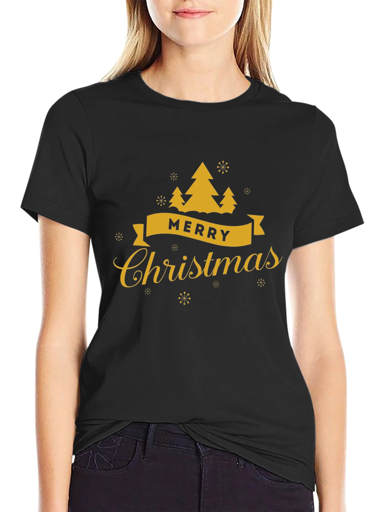 Merry Christmas Tree Graphic Tee