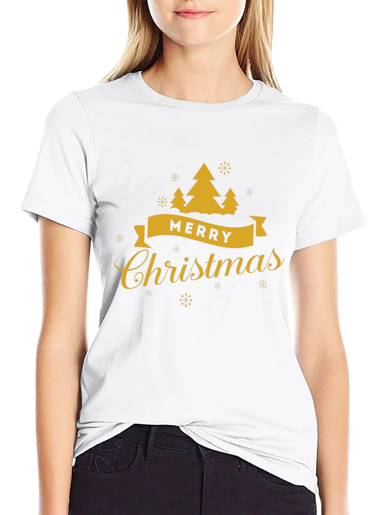 Merry Christmas Tree Graphic Tee