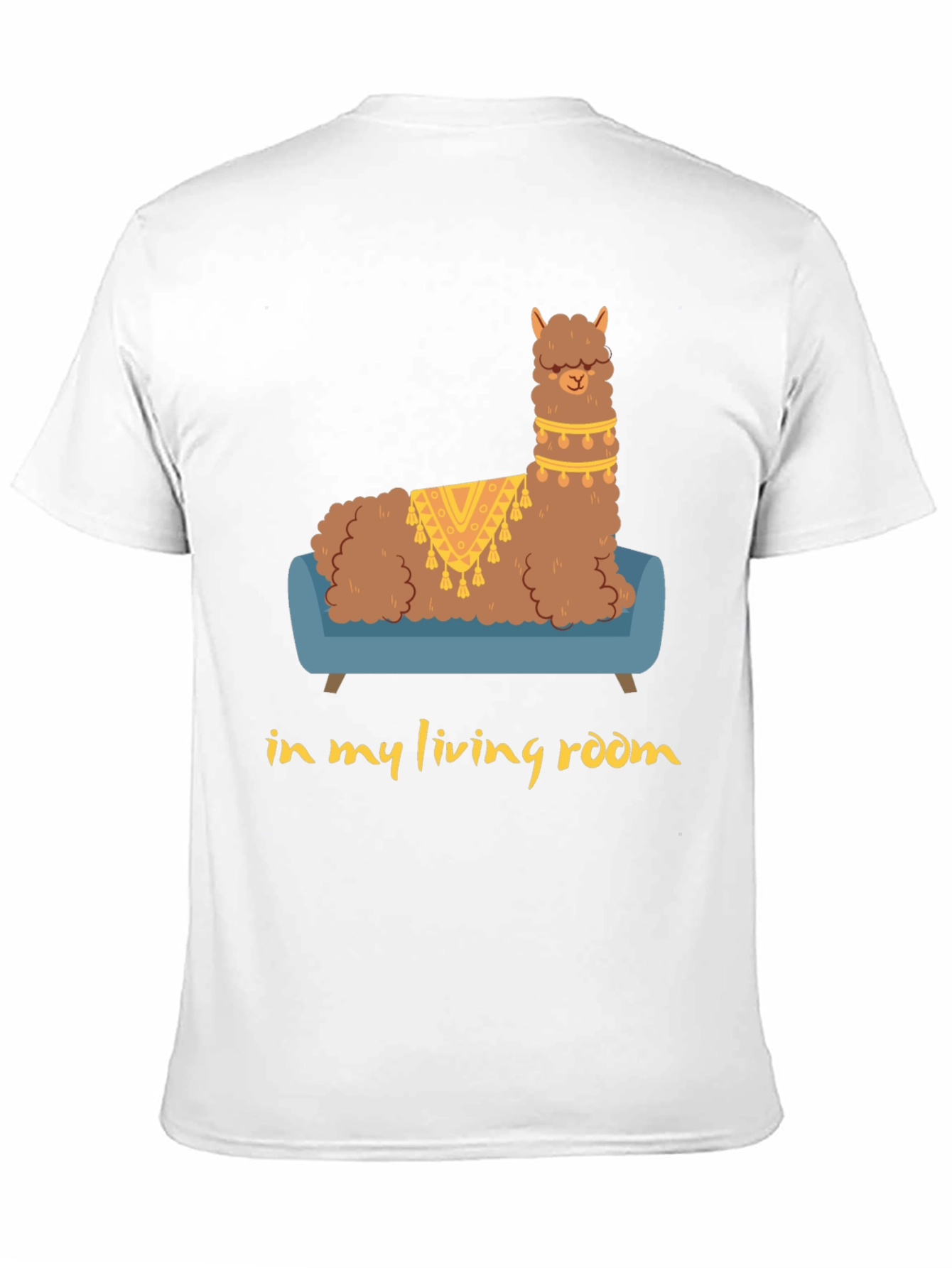 Llama on Couch Graphic Tee