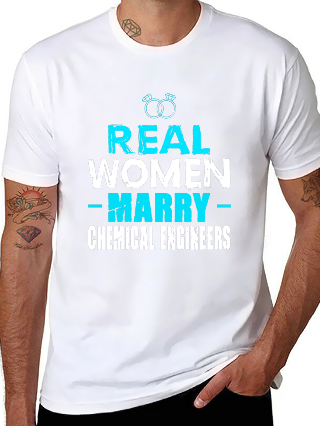 Real Women Marry Chemical Engineers T-Shirt