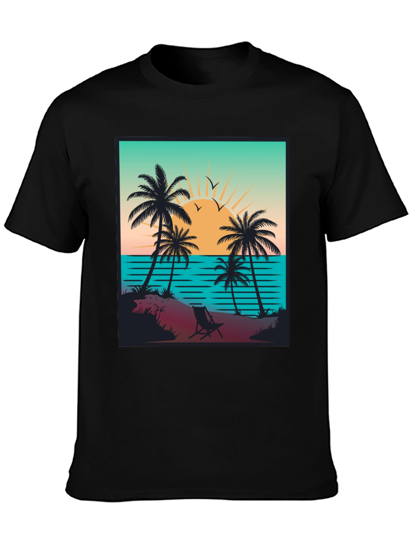 Sunset Beach Graphic Tee - Island Vibes