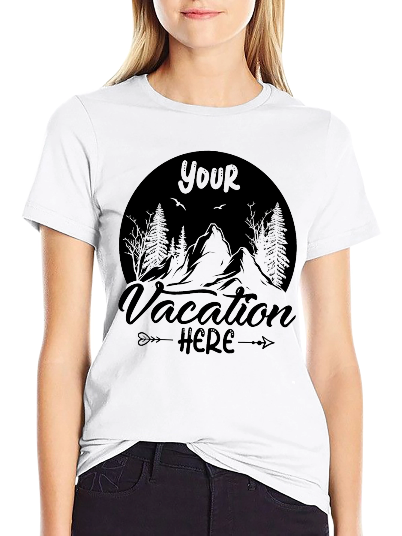 Vacation Here Graphic T-Shirt - Comfort & Style