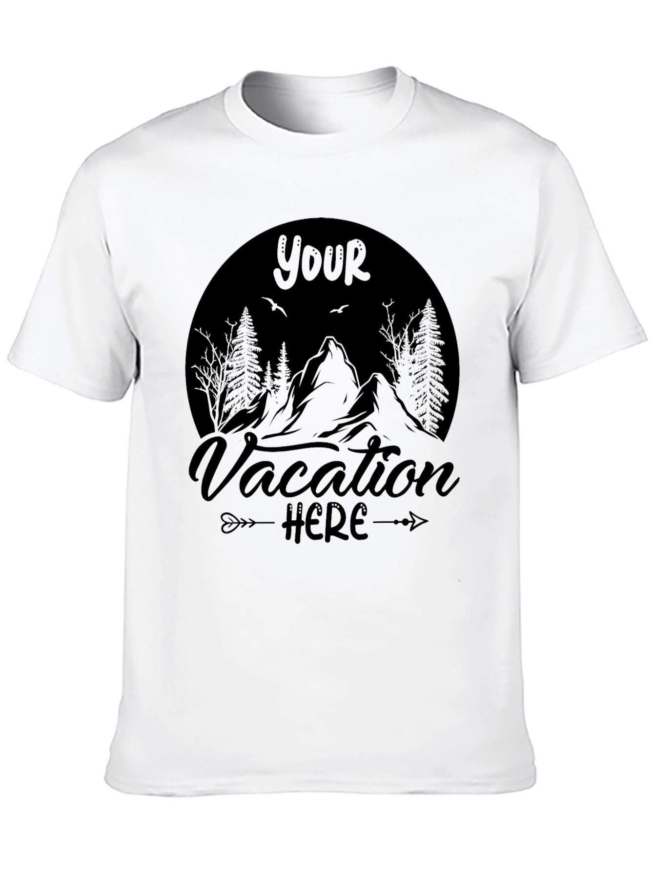 Vacation Here Graphic T-Shirt - Comfort & Style