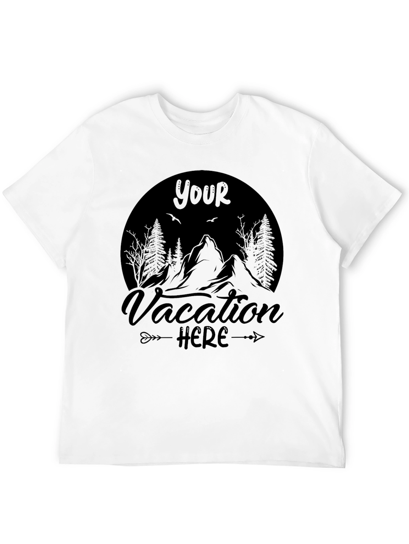 Vacation Here Graphic T-Shirt - Comfort & Style