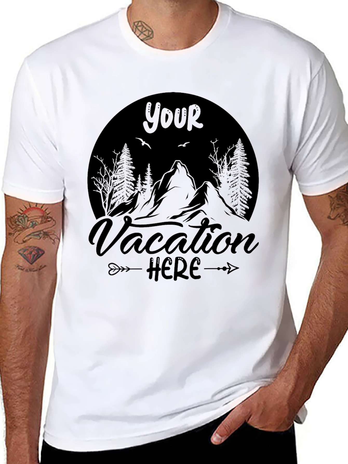 Vacation Here Graphic T-Shirt - Comfort & Style