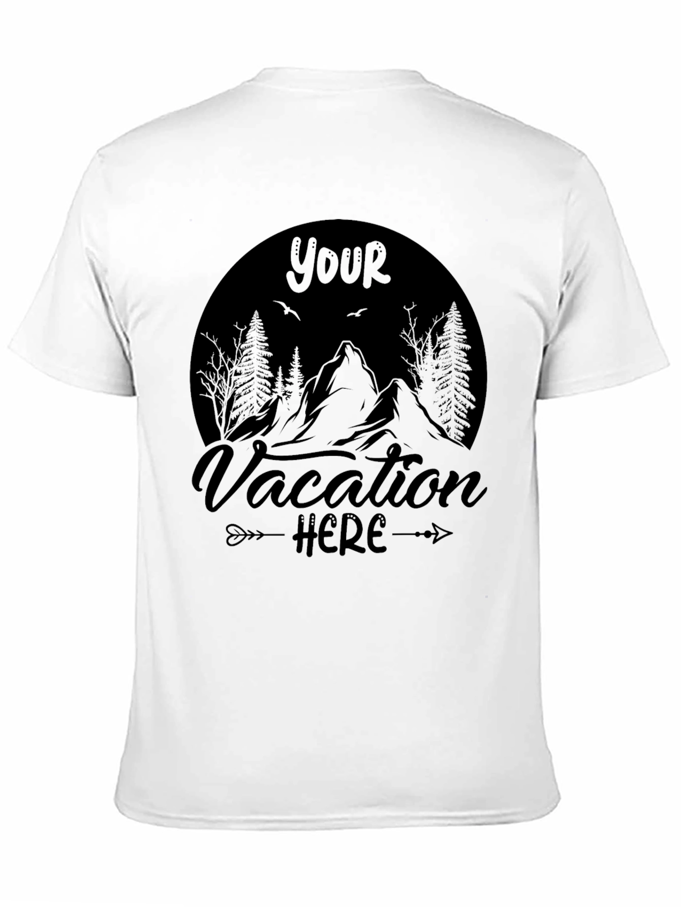 Vacation Here Graphic T-Shirt - Comfort & Style