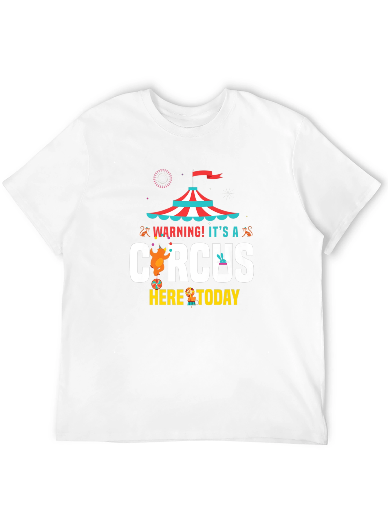 Circus Graphic Mens T-Shirt - Fun Design