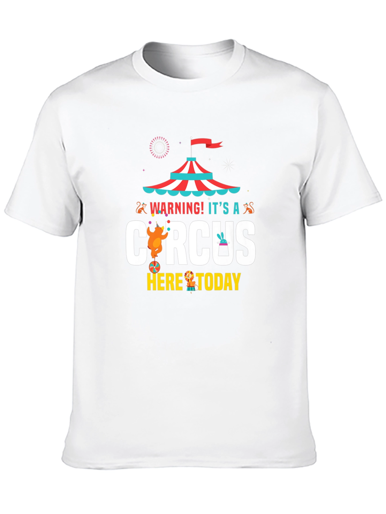 Circus Graphic Mens T-Shirt - Fun Design