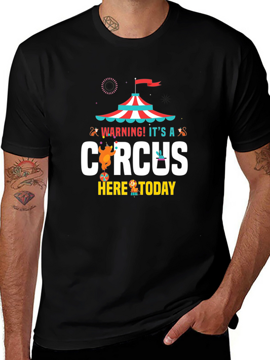 Circus Graphic Mens T-Shirt - Fun Design