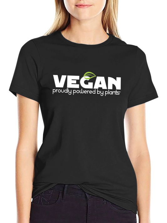 Vegan Proudly Powered by Plants Graphic Tee