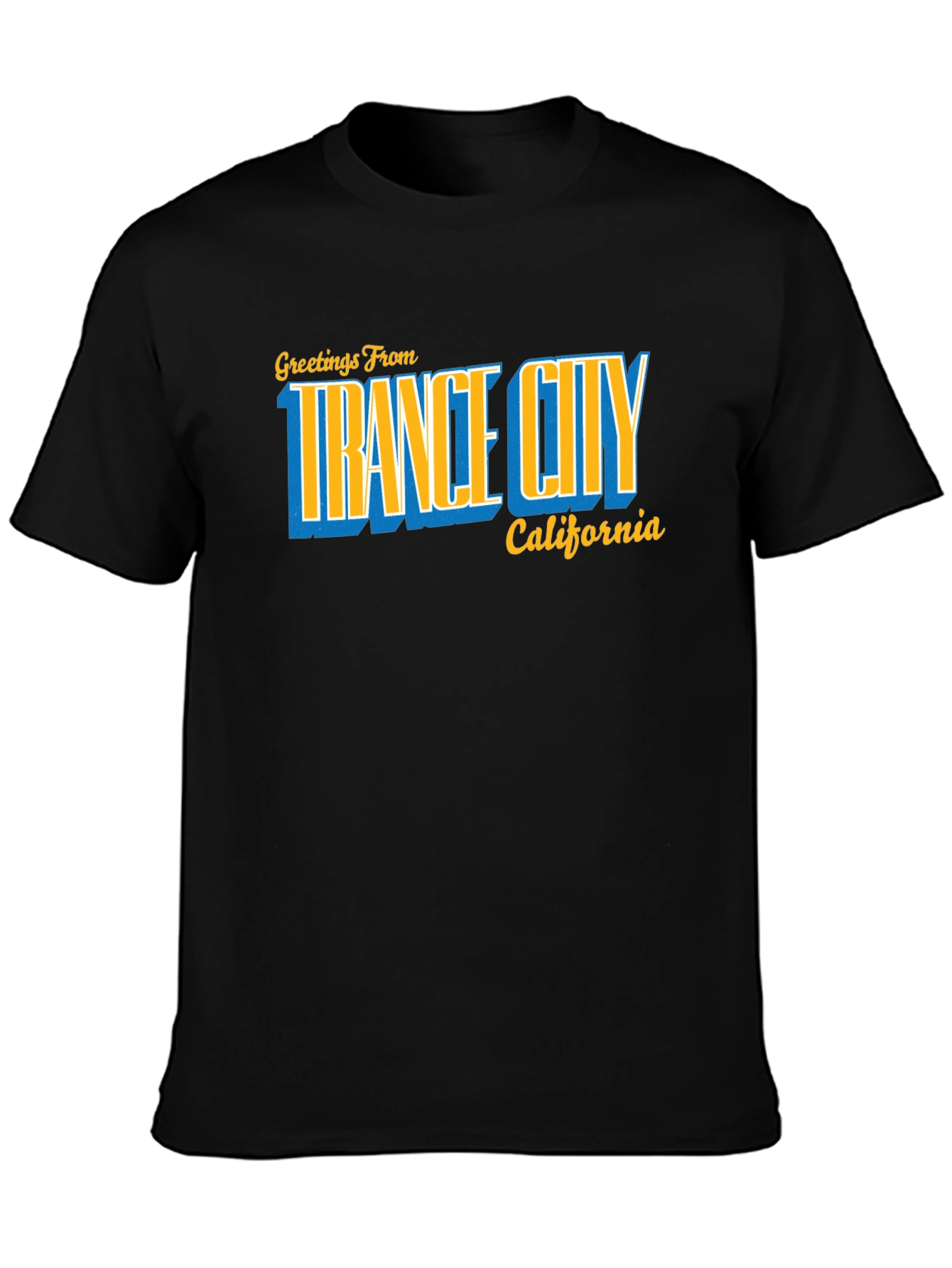 Trance City California T-Shirt - Retro Design