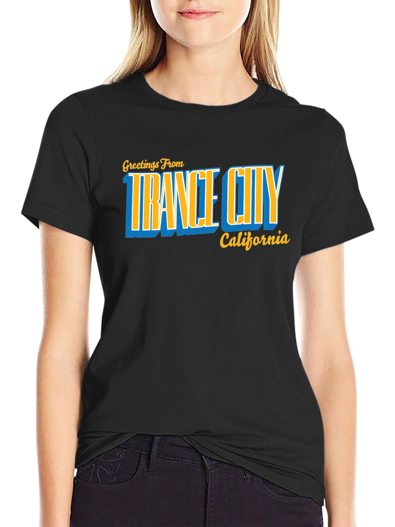 Trance City California T-Shirt - Retro Design