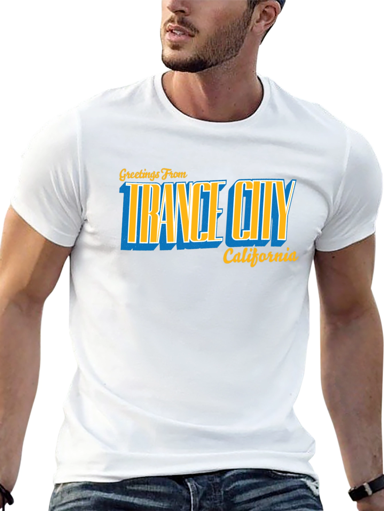Trance City California T-Shirt - Retro Design