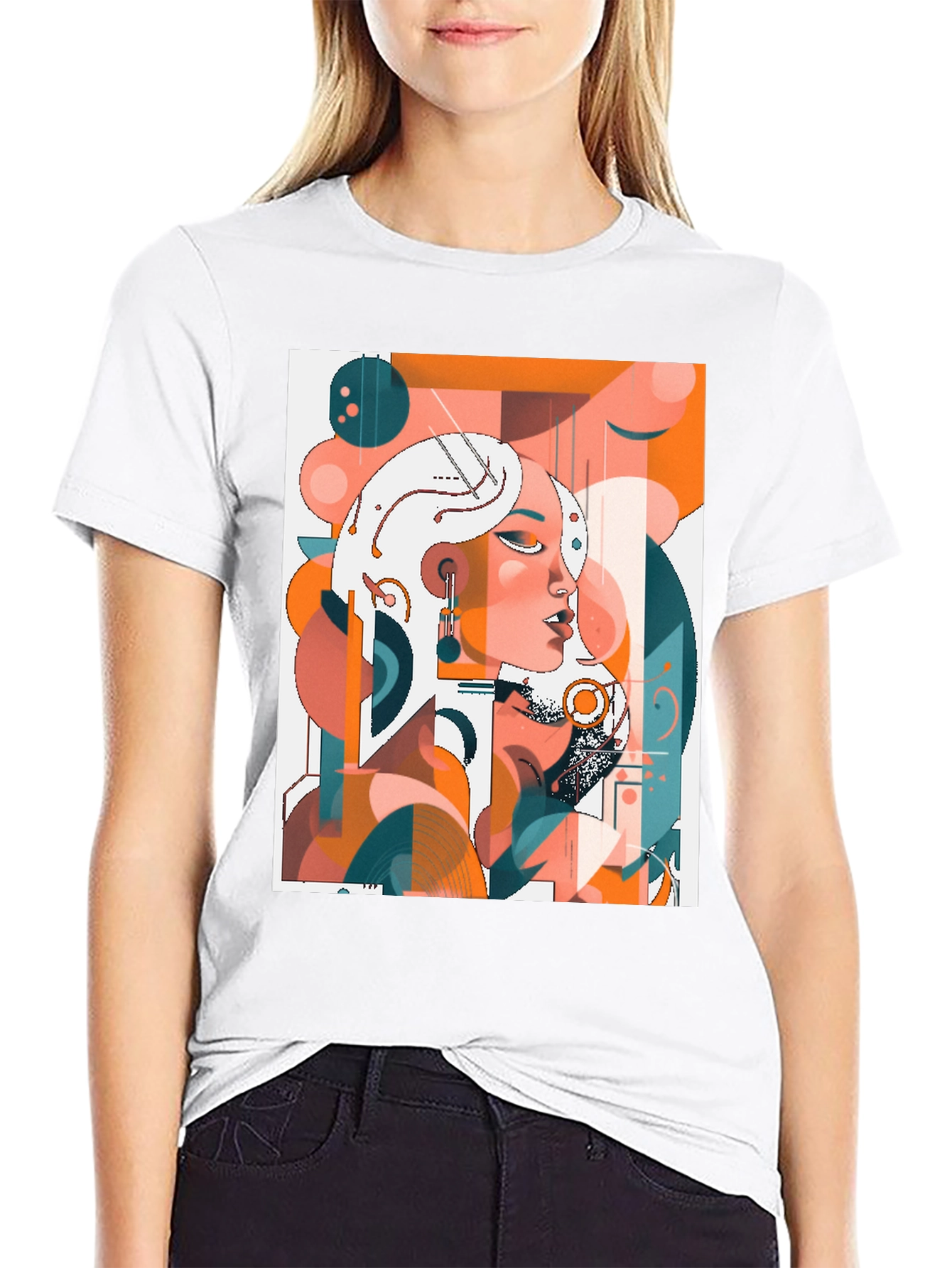 Abstract Art Graphic Tee - Modern Stylish Design