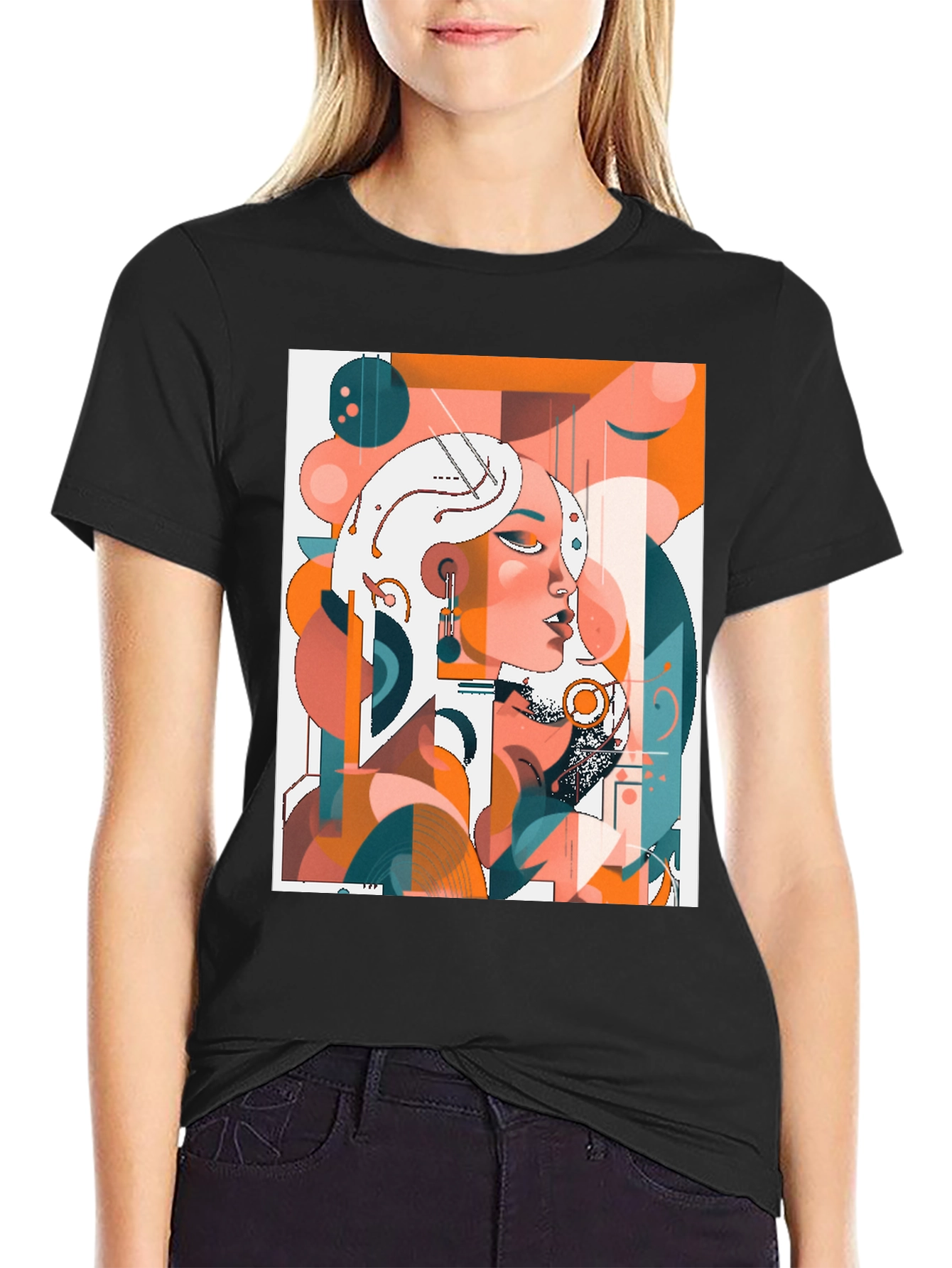 Abstract Art Graphic Tee - Modern Stylish Design