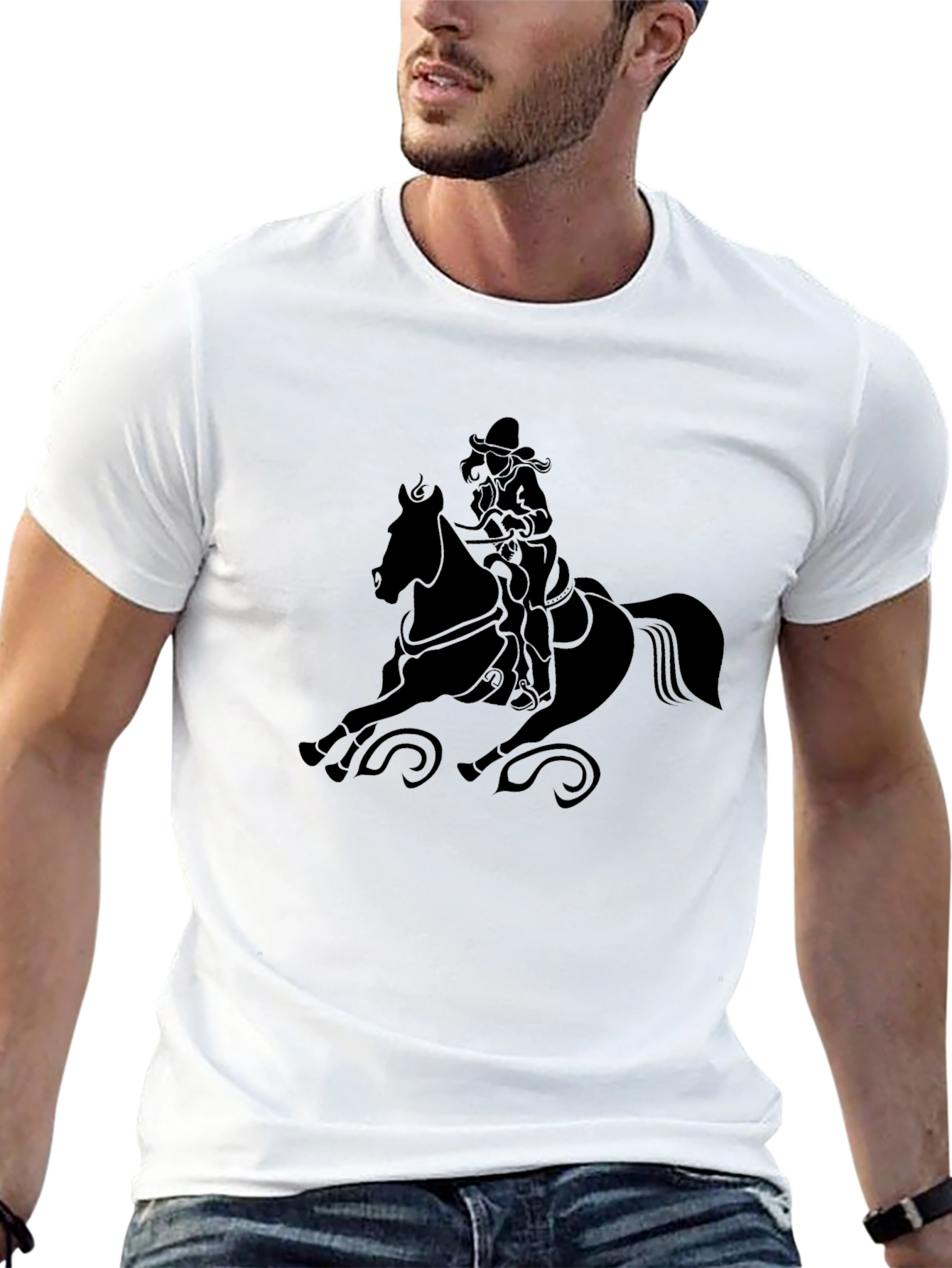 Cowboy Horse Riding Graphic Tee