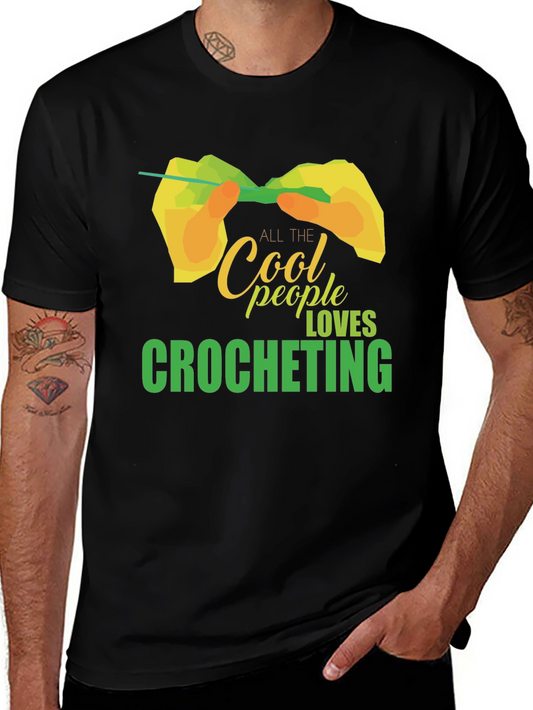 Cool People Love Crocheting T-Shirt