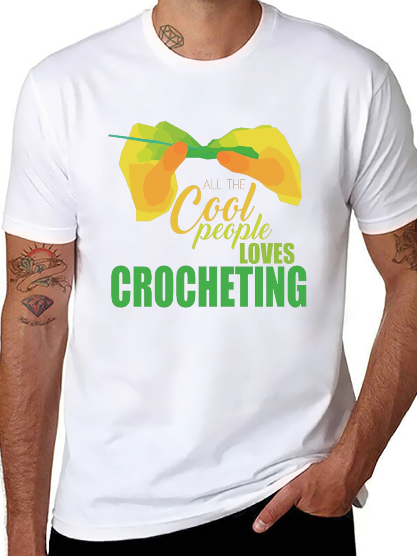Cool People Love Crocheting T-Shirt