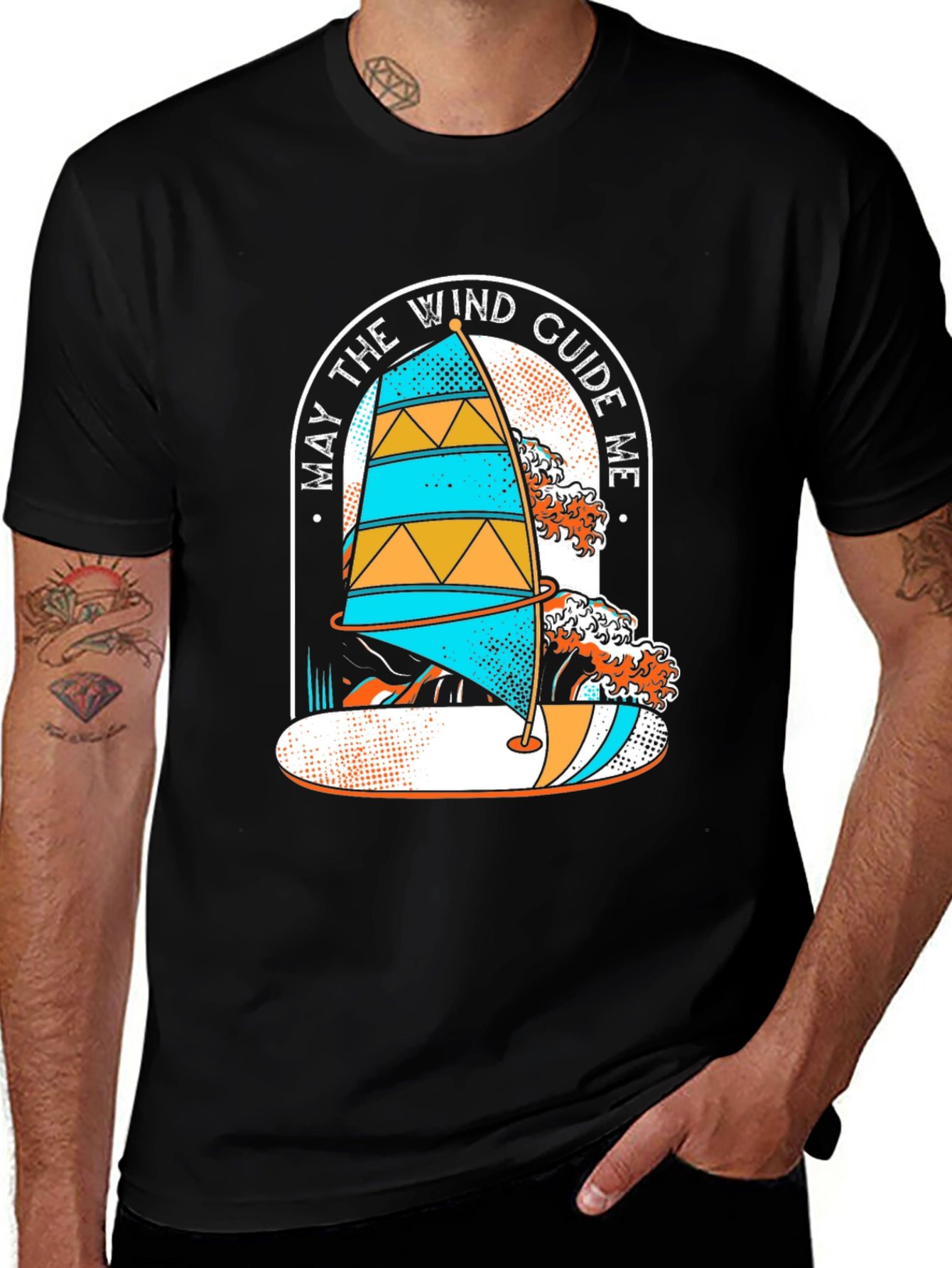 Wind Guide Me Graphic Tee - Surf Style