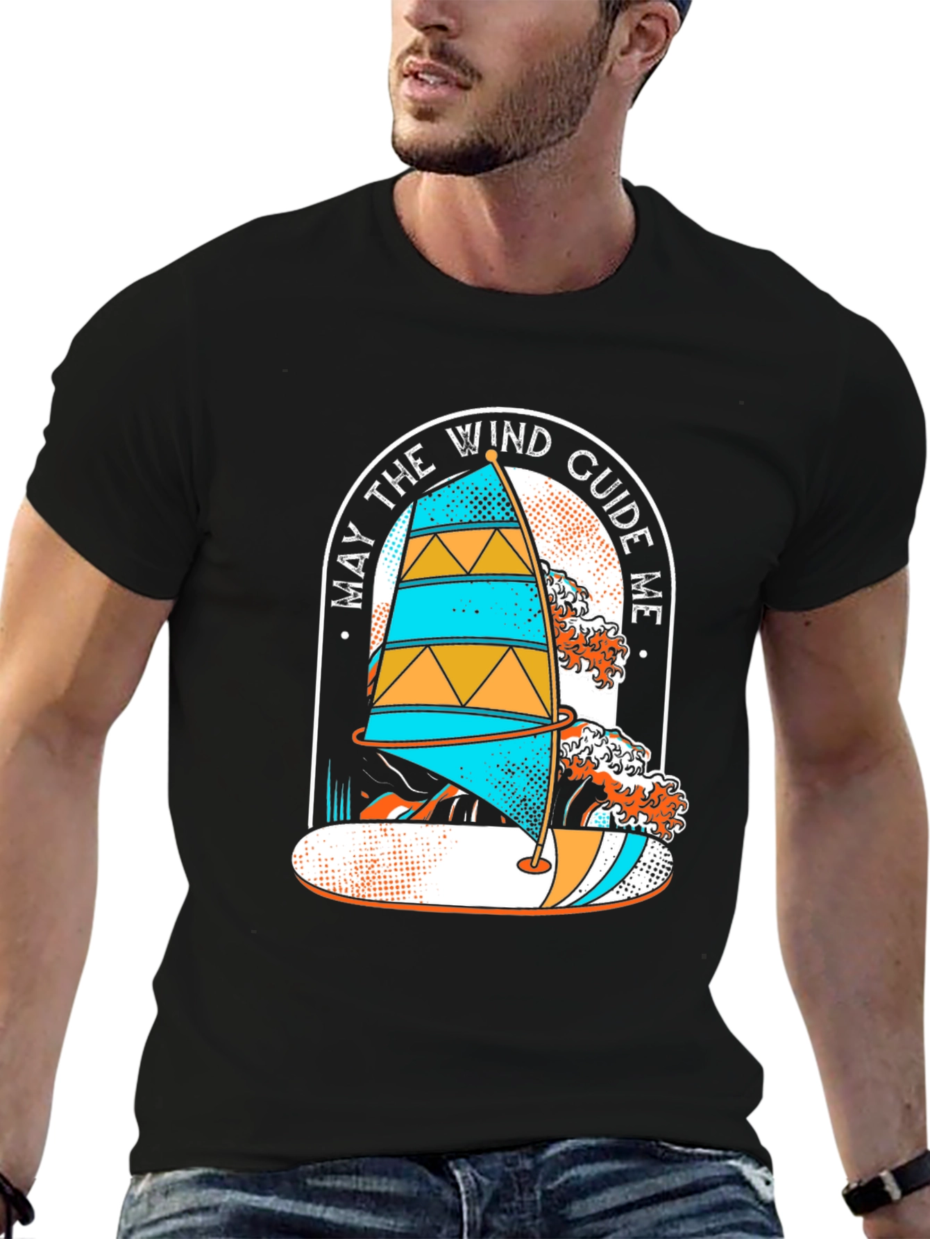 Wind Guide Me Graphic Tee - Surf Style
