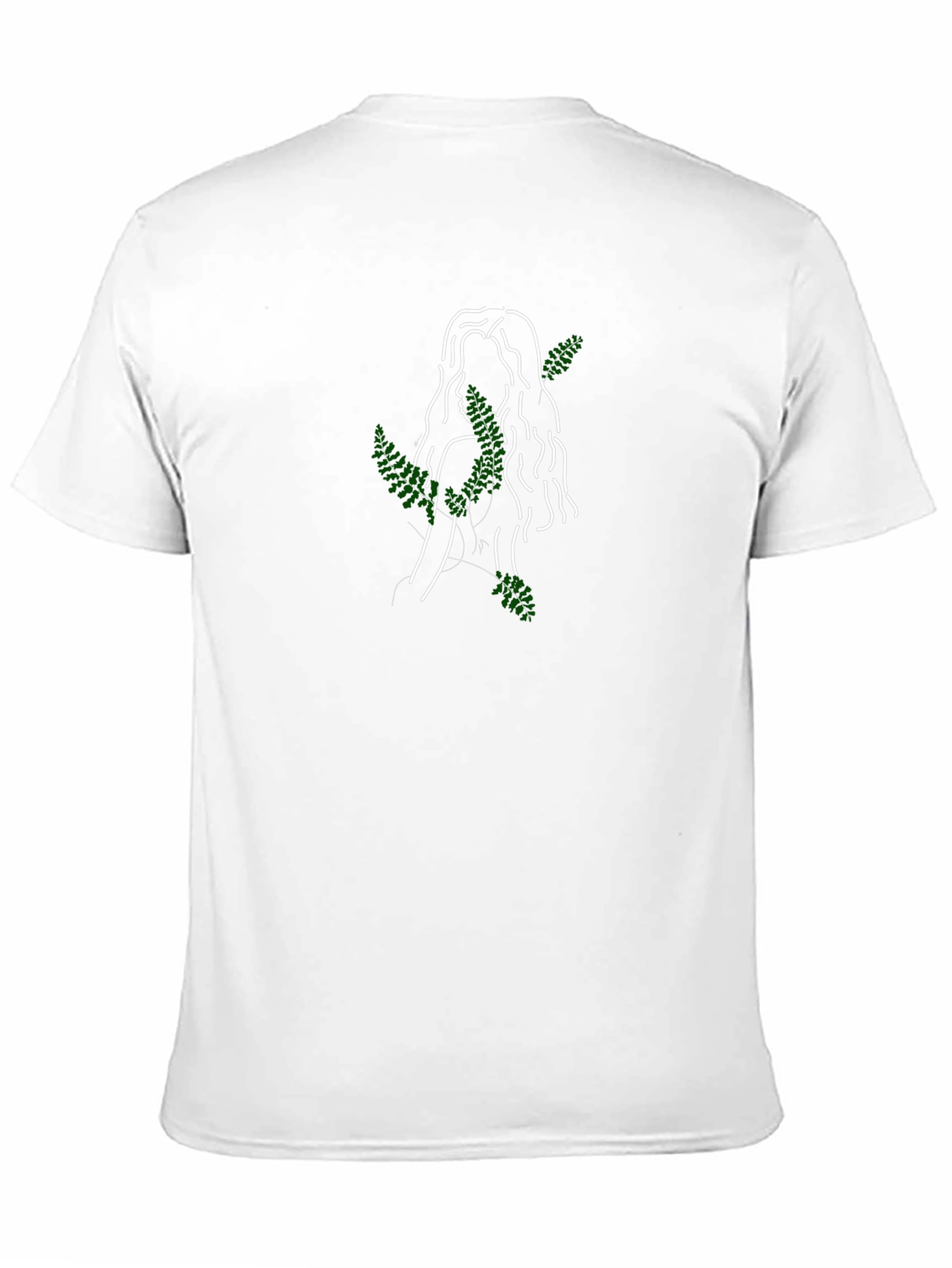 Botanical Woman Graphic Tee - Black