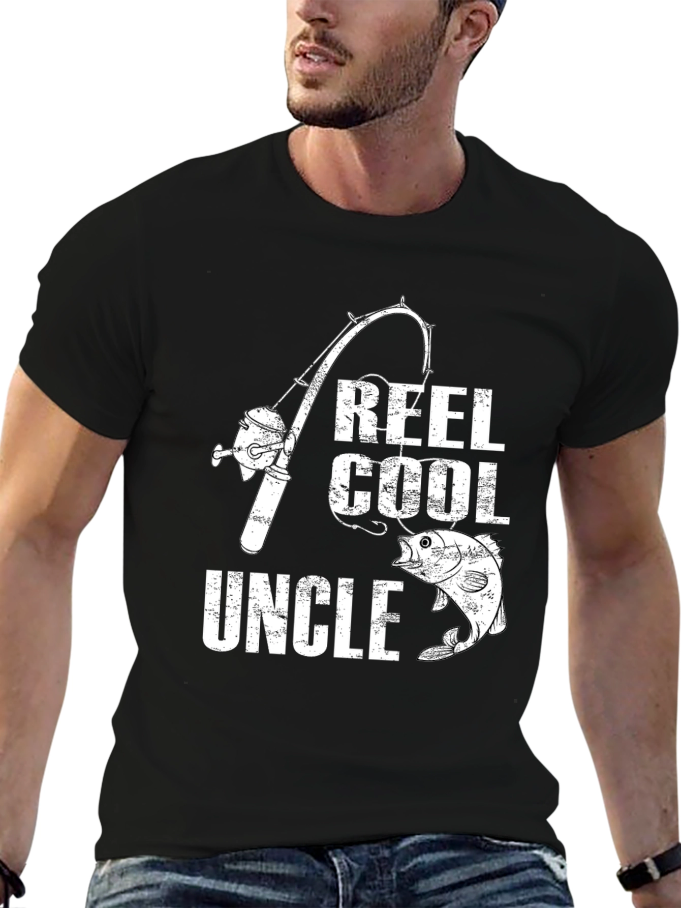 Reel Cool Uncle Fishing T-Shirt