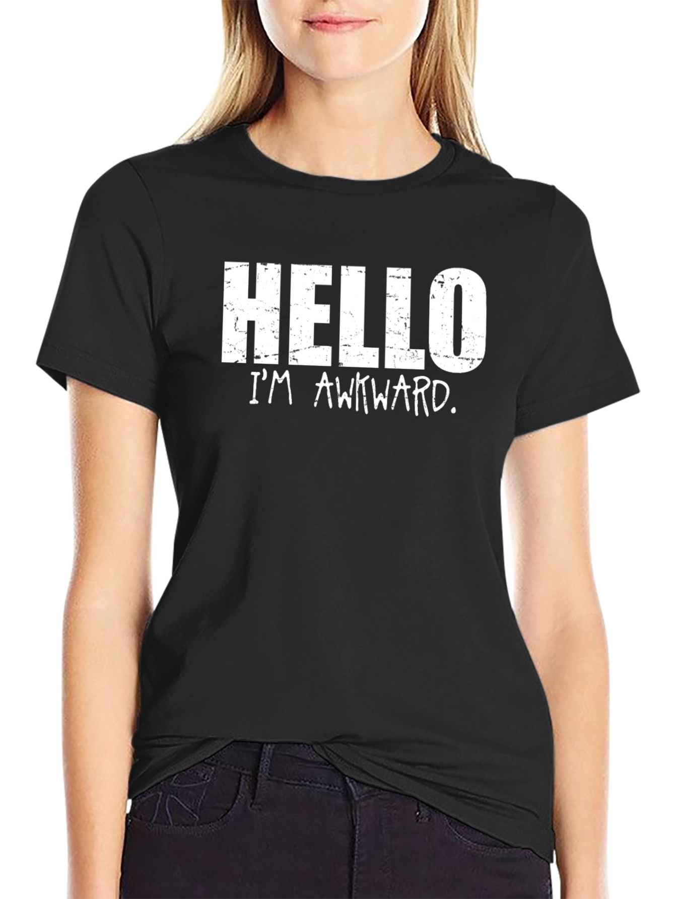 Hello Im Awkward Graphic T-Shirt