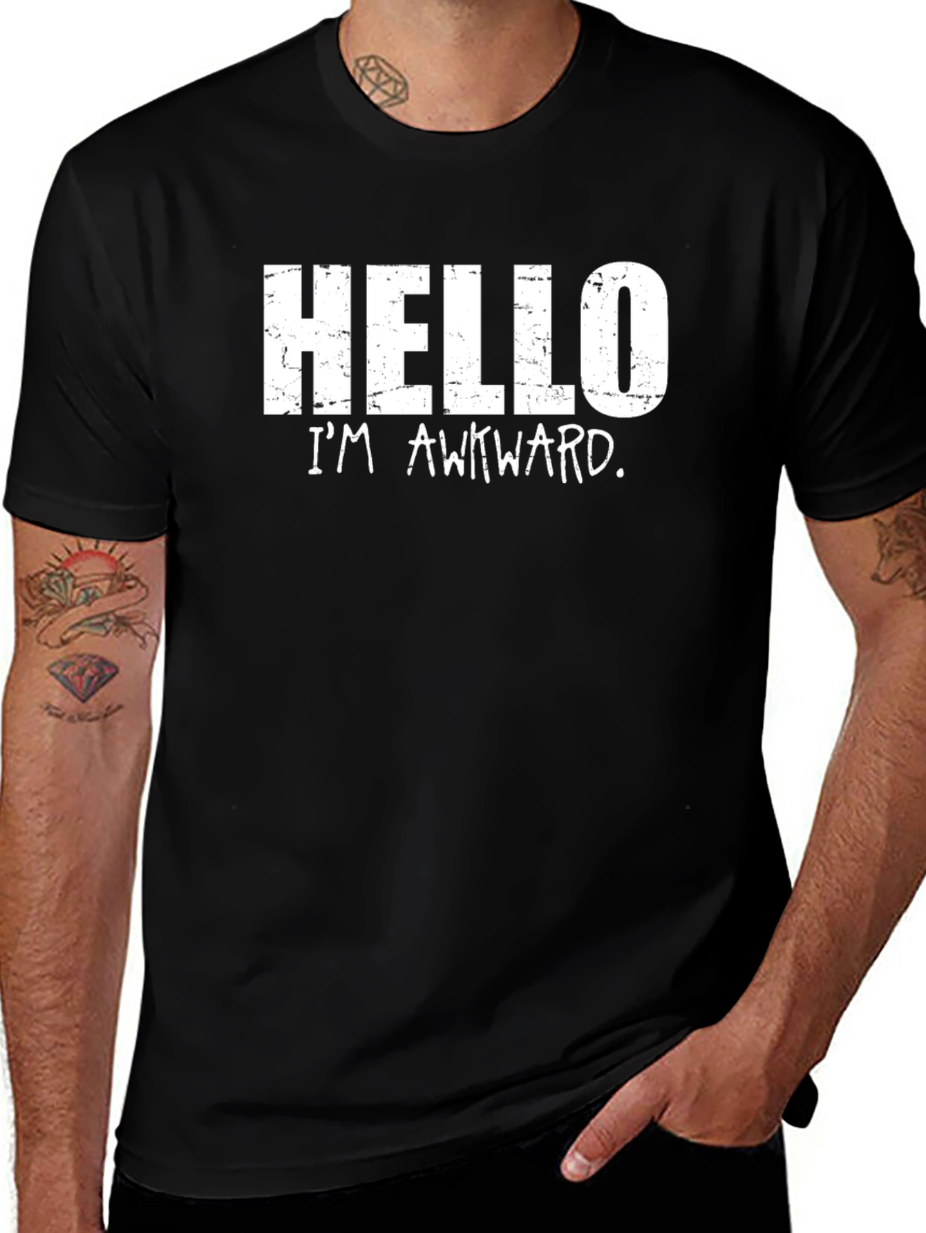Hello Im Awkward Graphic T-Shirt