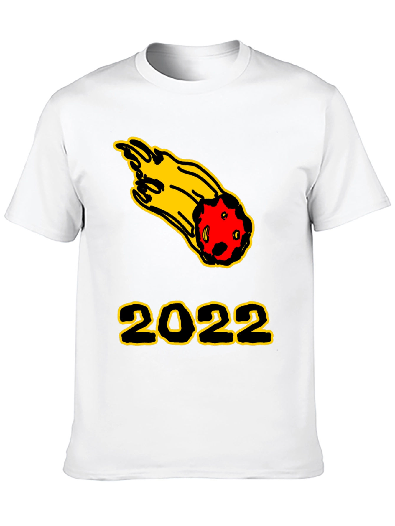 2022 Comet Graphic Tee - Black Cotton T-Shirt